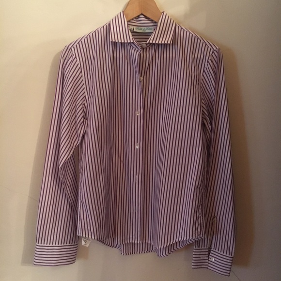 Purple and white striped shirt - Picture 5 of 5